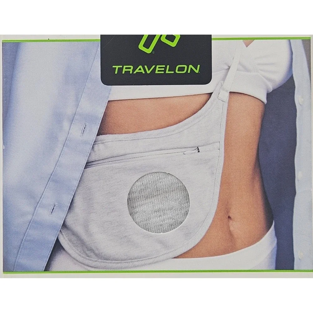 Travelon Travel Undergarment Crossbody Pouch Safety Security Womens One Size NEW